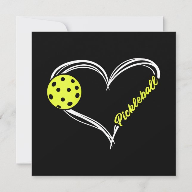 Frauen Liebe Pickleball - niedliches Pickleball-Sp Einladung (Vorderseite)