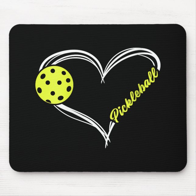 Frauen Liebe Pickleball - niedliches Pickleball-Sp Mousepad (Vorne)