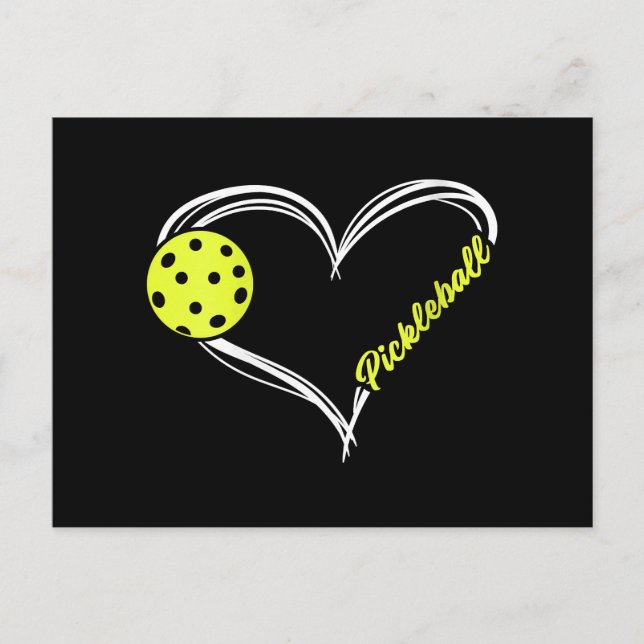 Frauen Liebe Pickleball - niedliches Pickleball-Sp Postkarte (Vorderseite)