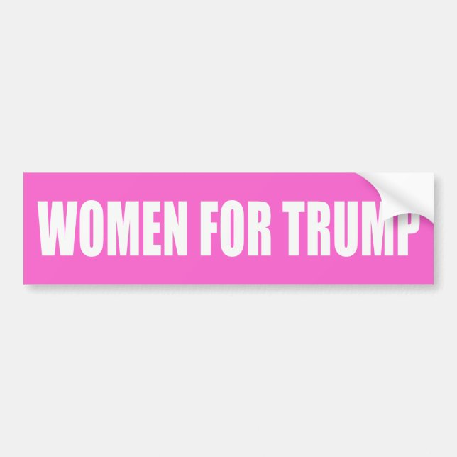 Frauen-Liebe Trumpf-Frauen für Trumpf Autoaufkleber (Vorne)
