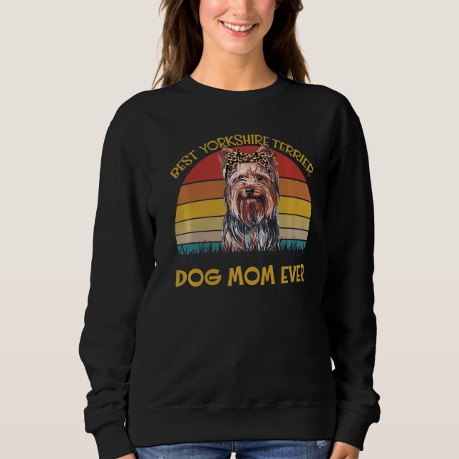 Frauen lieben Dog Holder Dog Yorkshire Terrier Sweatshirt (Vorderseite)