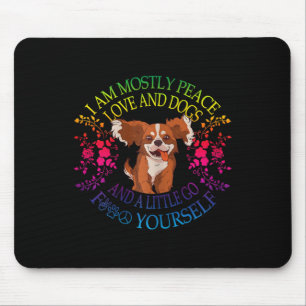 Frauen Liebenswerter Hund Sagt Ich Bin Meistens Fr Mousepad