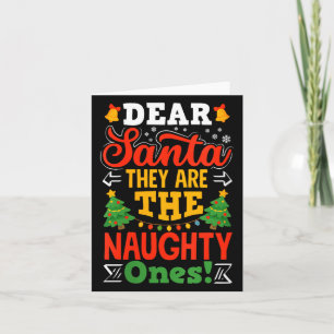 Frauen Lieber Santa Die Ungezogenen Lustige Weihna Karte