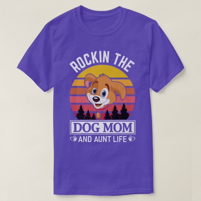 Frauen Liebliche Hunde Rocking Hund Mutter und Tan T-Shirt (Design vorne)