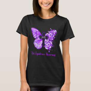 Frauen Lila Butterfly Faith Rett Syndrom Awaren T-Shirt