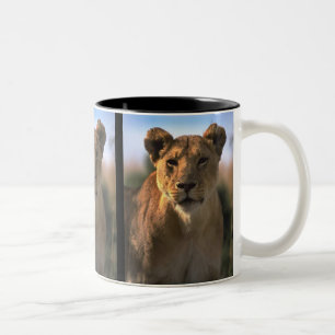 Frauen Lioness Löwe Gift Zweifarbige Tasse