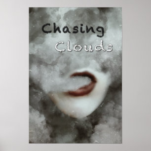 Frauen-Lippenwolken Vape erstklassiger Poster