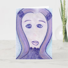 Frauen Long Hair Portrait Zeichnend spirituelle Ku