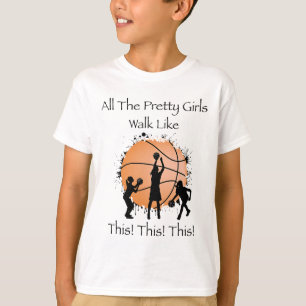 Frauen lustig, alle Hübschen Mädchen laufen wie di T-Shirt