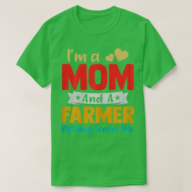 Frauen lustig, ich bin eine Mama und ein Bauer, de T-Shirt (Design vorne)