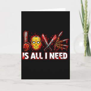 Frauen Lustiger Horror Liebe Ist Alles Was Ich Bra Karte