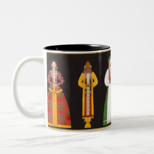 Frauen M004 der WeltTasse Zweifarbige Tasse (Links)