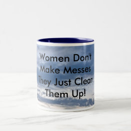 Frauen machen keine Nachrichten Zweifarbige Tasse