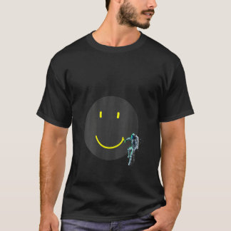 Frauen machen Moon Smile Astronaut Space Sprayer T-Shirt