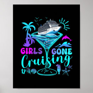 Frauen Mädchen auf Kreuzfahrt passende Kreuzfahrt Poster
