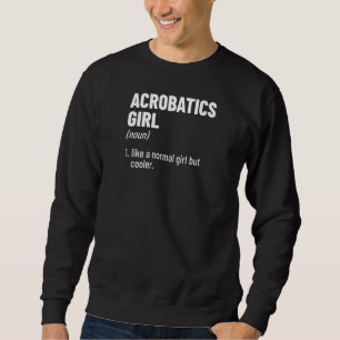 Frauen Mädchen Grafik Turnerin Turnen Akrobatin Ak Sweatshirt