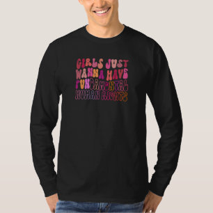 Frauen Mädchen wollen nur Grundrechte in T-Shirt