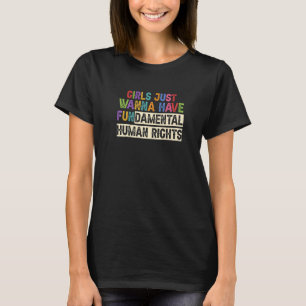 Frauen Mädchen wollen nur Spaß haben Grundlegende T-Shirt