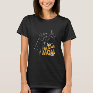 Frauen Mama Bester Beagle je Beagle Jumper Mama Be T-Shirt