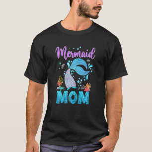 Frauen Mama einer kleinen Meerjungfrau Geburtstags T-Shirt