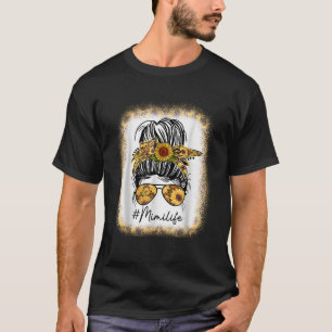 Frauen Mama Leben gebleicht Mimi Leben Sonnenblume T-Shirt