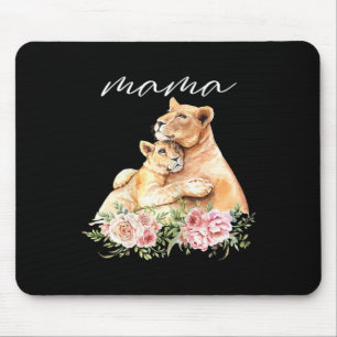 Frauen Mama Lioness Shirt Junge Mutter Löwe Mommy Mousepad