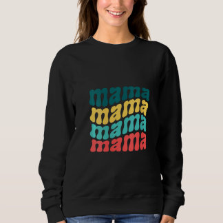 Frauen Mama Mutti Mutter Muttertag V-Ausschnitt Sweatshirt