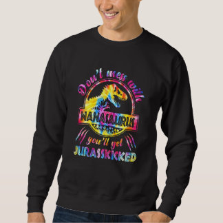 Frauen Mamasaurus Rex Dinosaurs Nanasaurus Familie Sweatshirt