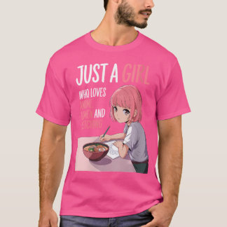 Frauen Manga Lover Just A Girl, die Anime Ram Lieb T-Shirt