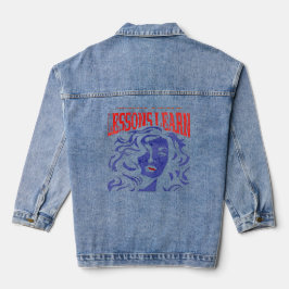 FRAUEN MANIPULIEREN LERNEN DENIM JACKE 