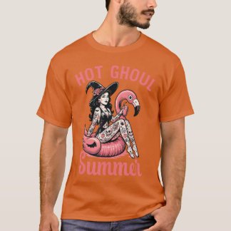 Frauen Männer Lustiges Halloween Heißer Ghoul Somm T-Shirt