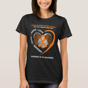 Frauen Männer Zum Gedenken an meinen Enkel Leukämi T-Shirt