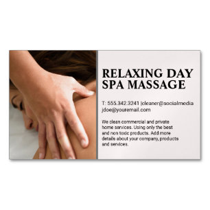 Frauen Massage Magnetische Visitenkarte