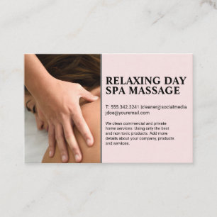 Frauen Massage Visitenkarte
