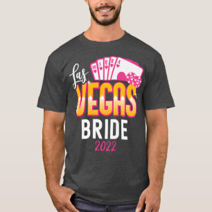 Frauen Matching Las Vegas 2022 Wedding Bride und G T-Shirt