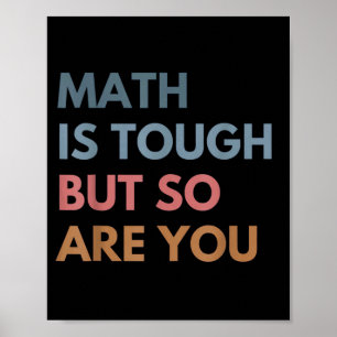 Frauen Mathe Ist Hart Aber Du Auch Mathe-Lehrerin Poster