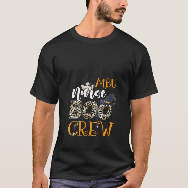 Frauen MBU Nurse Boo Crew Spooky Halloween Boo Gho T-Shirt (Vorderseite)