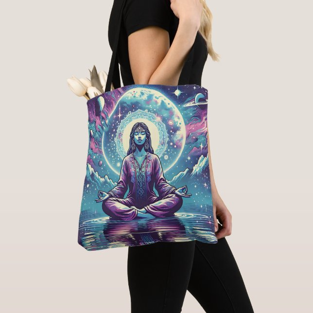Frauen meditieren Spirituelle Kunst Tasche (Von Nahem)
