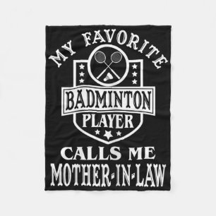 Frauen mein Lieblings-Badminton-Spieler ruft mich  Fleecedecke