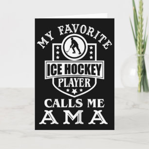Frauen Mein Lieblings-Eishockeyspieler nennt mich Karte