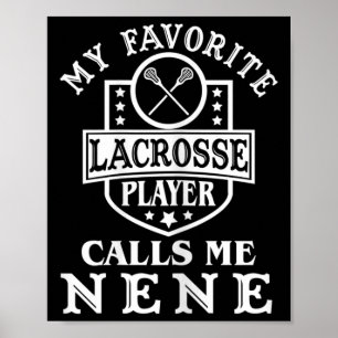 Frauen Mein Lieblings-Lacrosse-Spieler nennt mich Poster