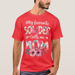 Frauen mein Lieblings-Solider nennt mich Mama Armi T-Shirt