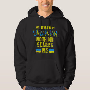 Frauen Mein Mann ist Ukrainisch Ukraine-Flagge Ukr Hoodie