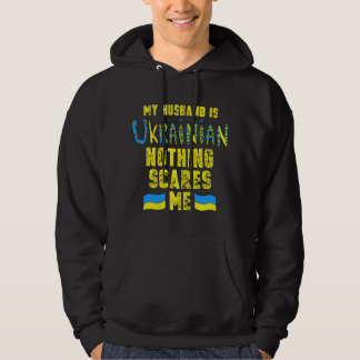 Frauen Mein Mann ist Ukrainisch Ukraine-Flagge Ukr Hoodie