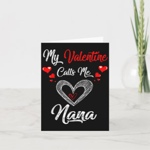 Frauen Mein Valentin nennt mich Nana-Shirt Valenti Karte