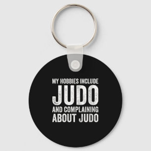 Frauen Meine Hobbys Umfassen Judo Lustiger Judoka Schlüsselanhänger