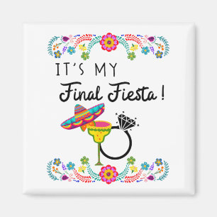Frauen Meine letzte Fiesta Braut Junggesellinnenab Magnet