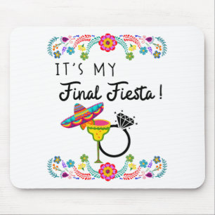 Frauen Meine letzte Fiesta Braut Junggesellinnenab Mousepad