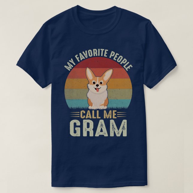 Frauen Meine Lieblings-Leute nennen mich Gram Nied T-Shirt (Design vorne)