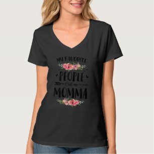Frauen Meine Lieblingsmenschen nennen mich Momma F T-Shirt